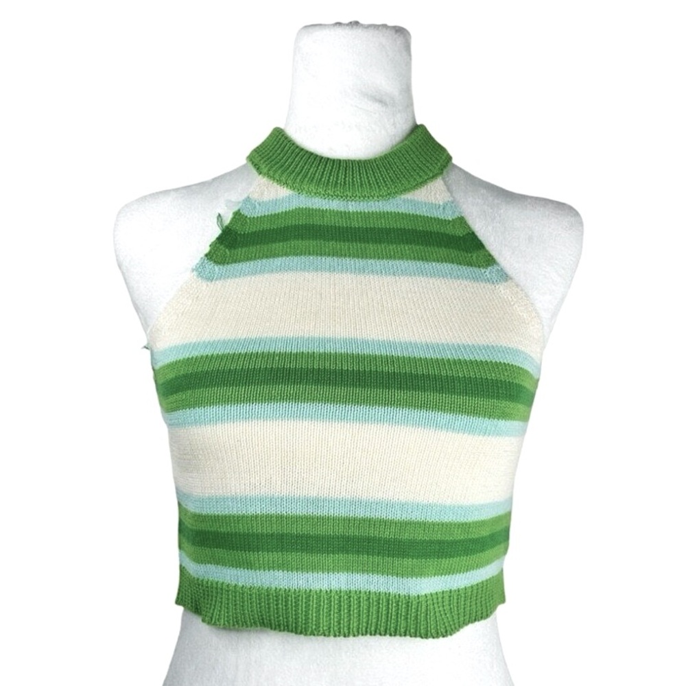 Nikka K Knitted Halter Crop Top